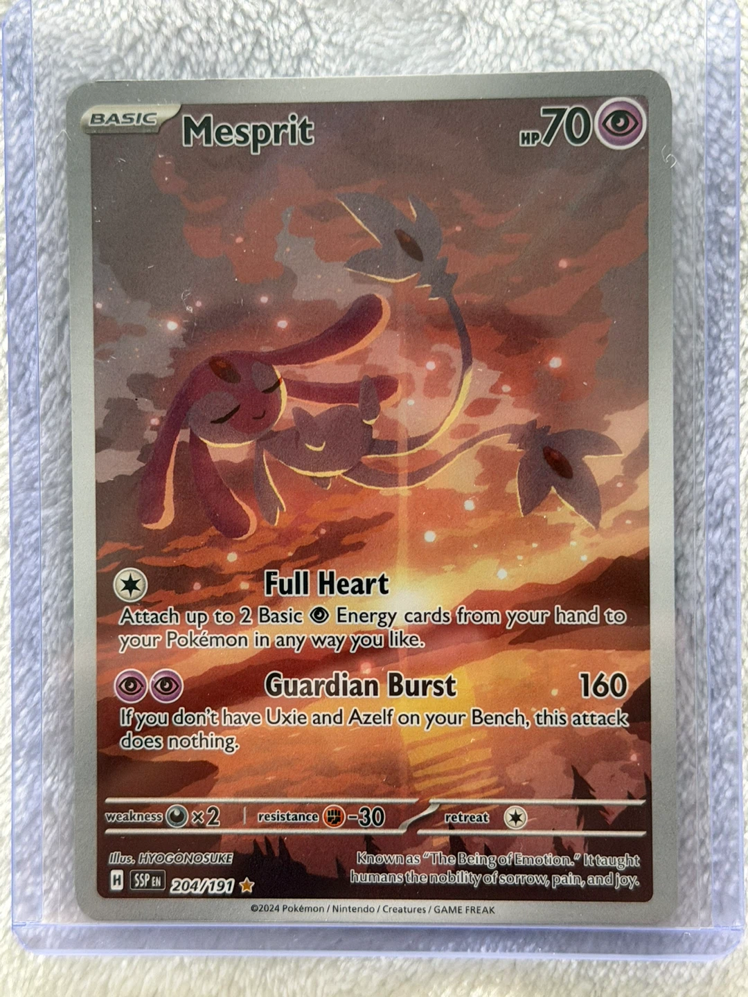Pokemon Mesprit Card 204/191