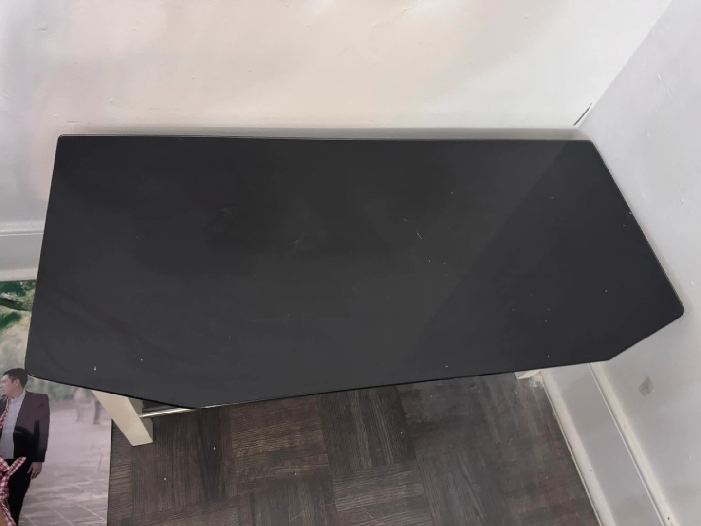 2-Tier  Black Glass Top Table - photo 2