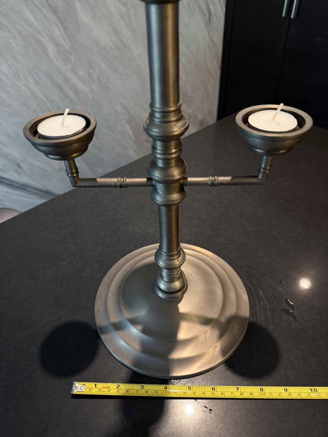 Silver Tiered Candlestick Holder - photo 5
