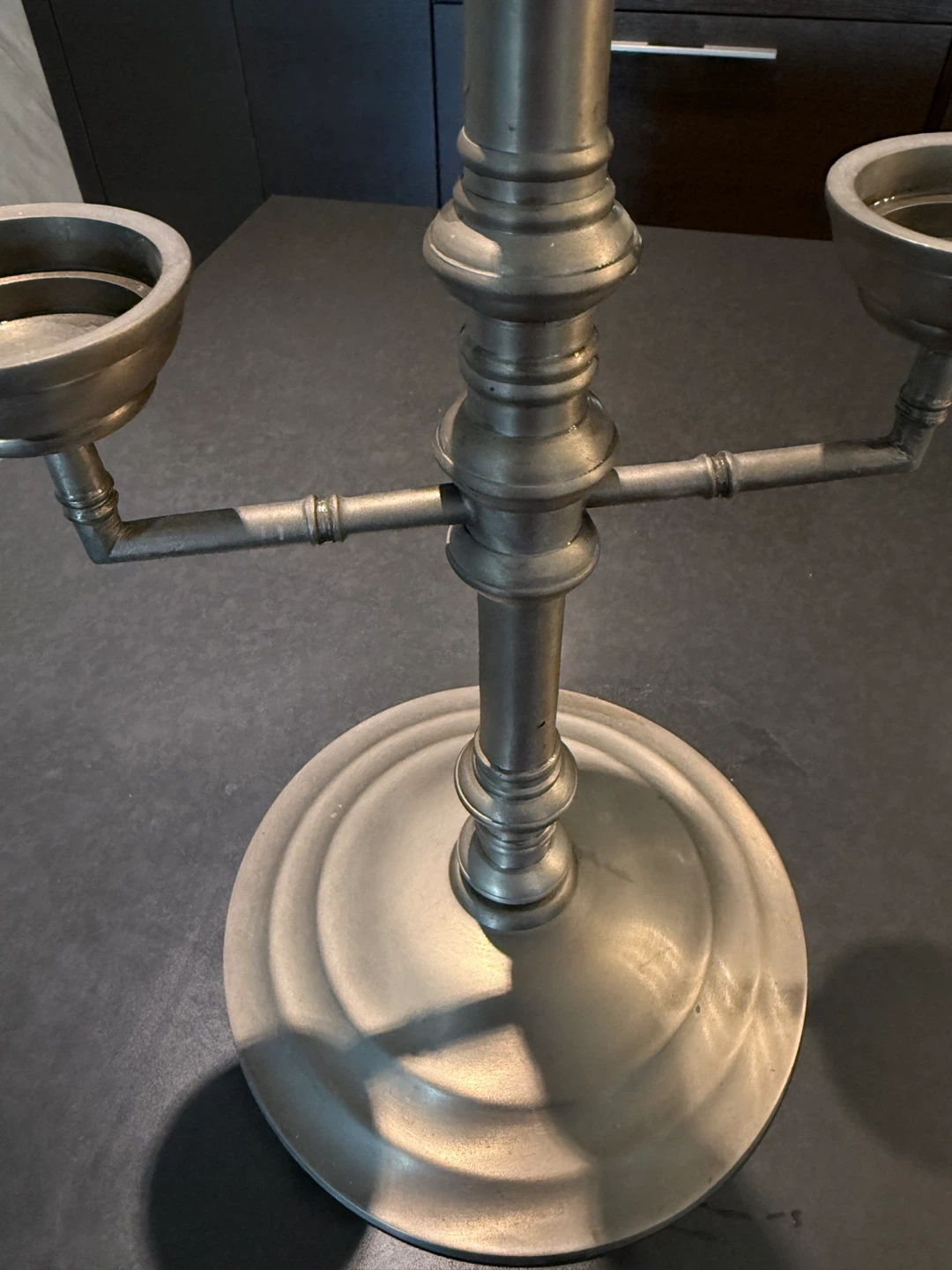 Silver Tiered Candlestick Holder - photo 3