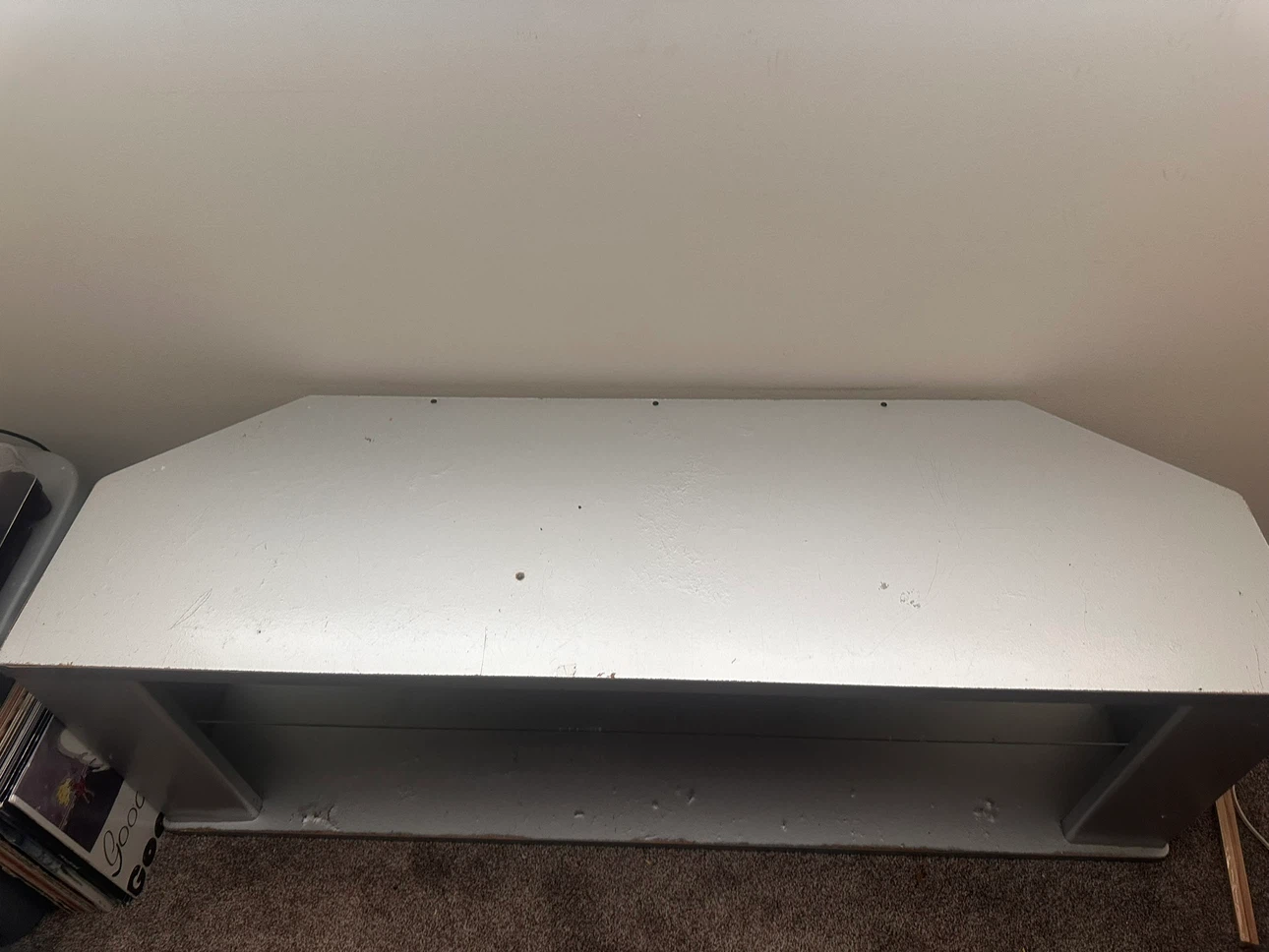 Free Grey/Silver TV Stand with Shelves - photo 2