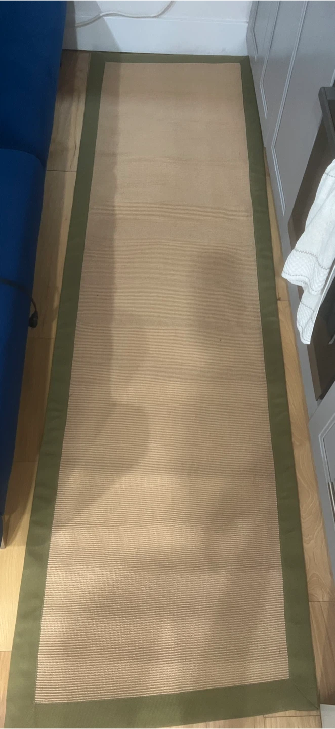 Natural Fiber Flat Weave Jute/Sisal; Latex Runner