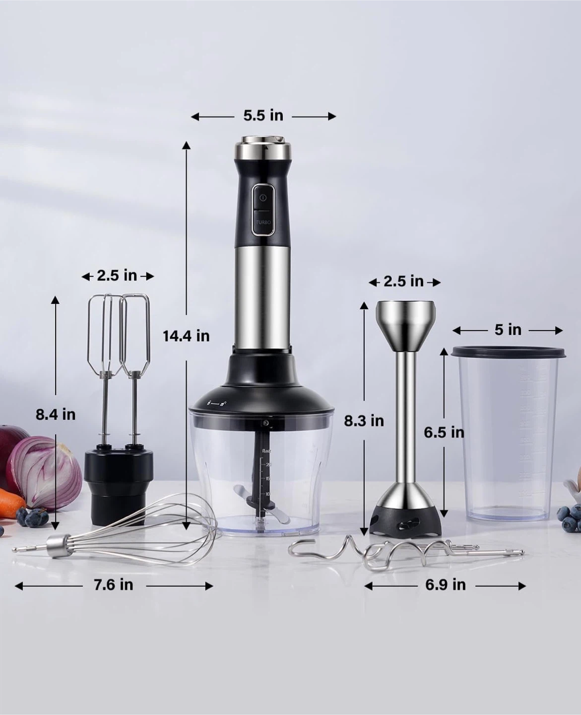 [LAST CHANCE - 3 DAYS LEFT] 6-in-1 Hand Immersion Blender Set - photo 3