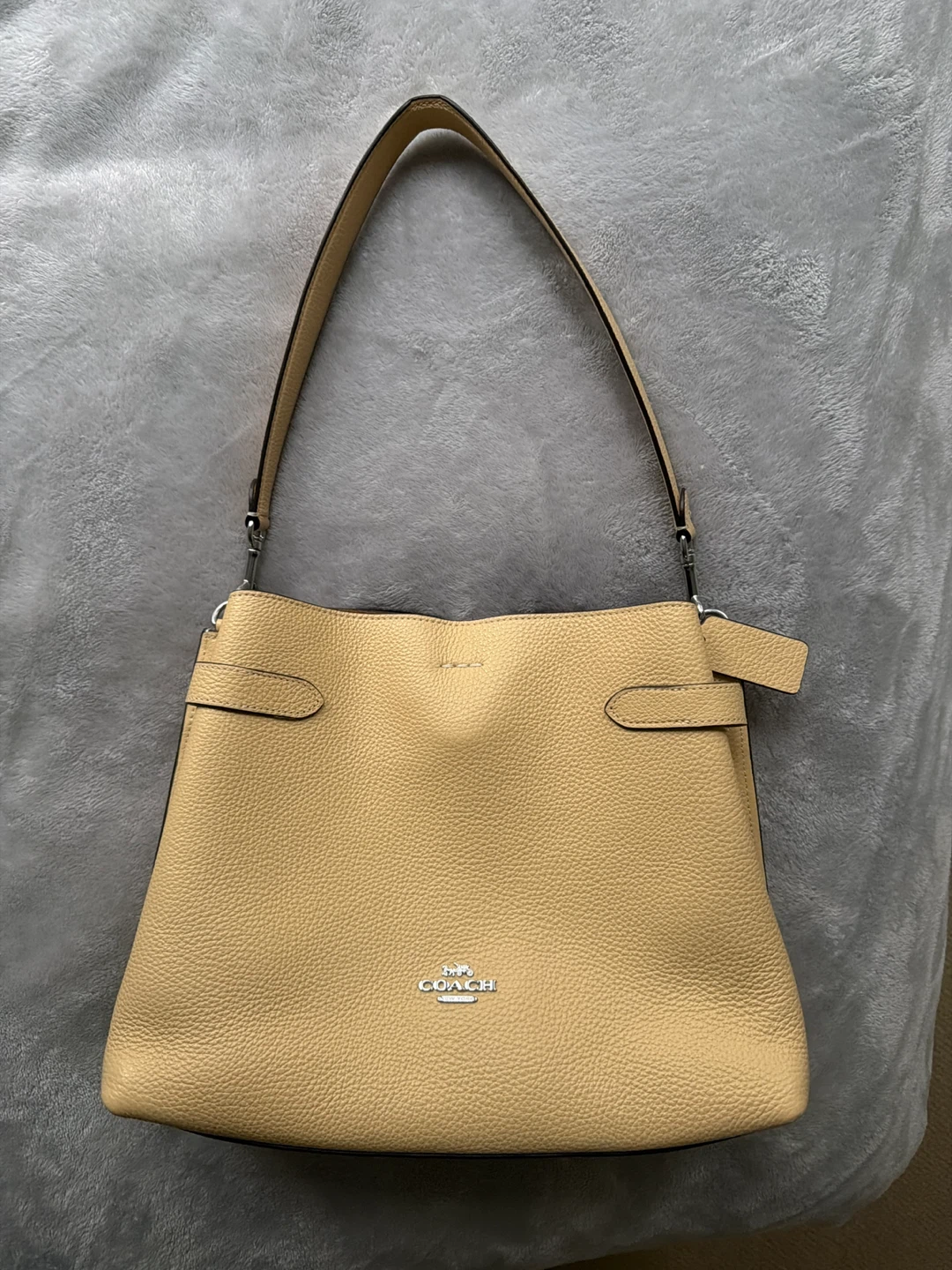 COACH Hanna Shoulder Bag (CH194) Silver/Vanilla