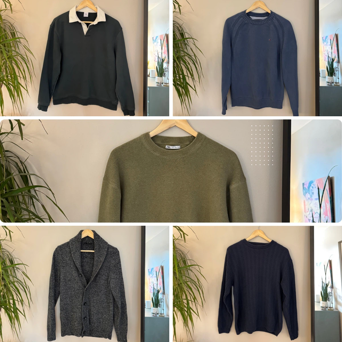 Men's Sweater Bundle (Size M) - Cardigans & Crewnecks