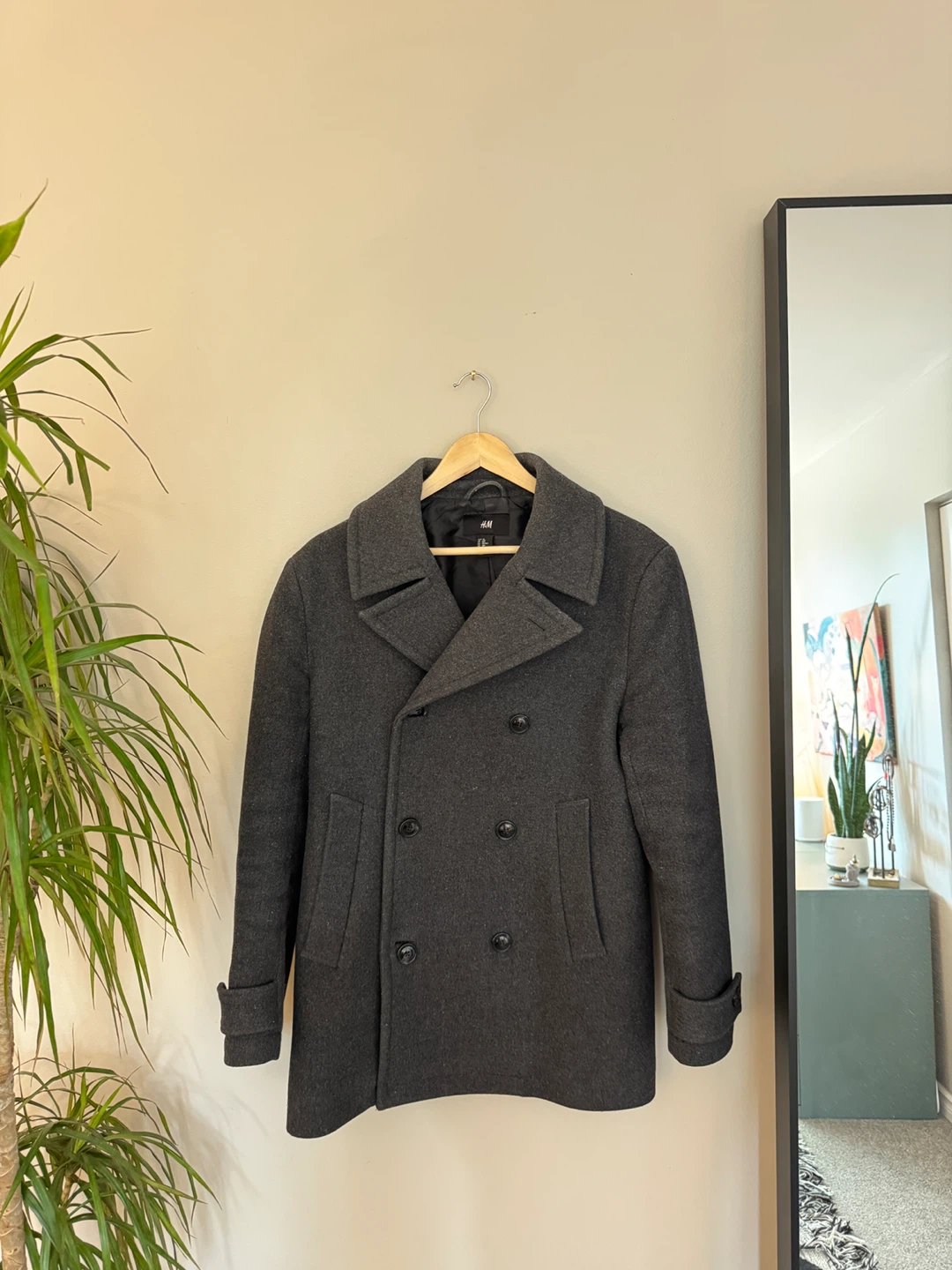 H&M Men's Peacoat - Grey (Size M / 38R) - photo 2