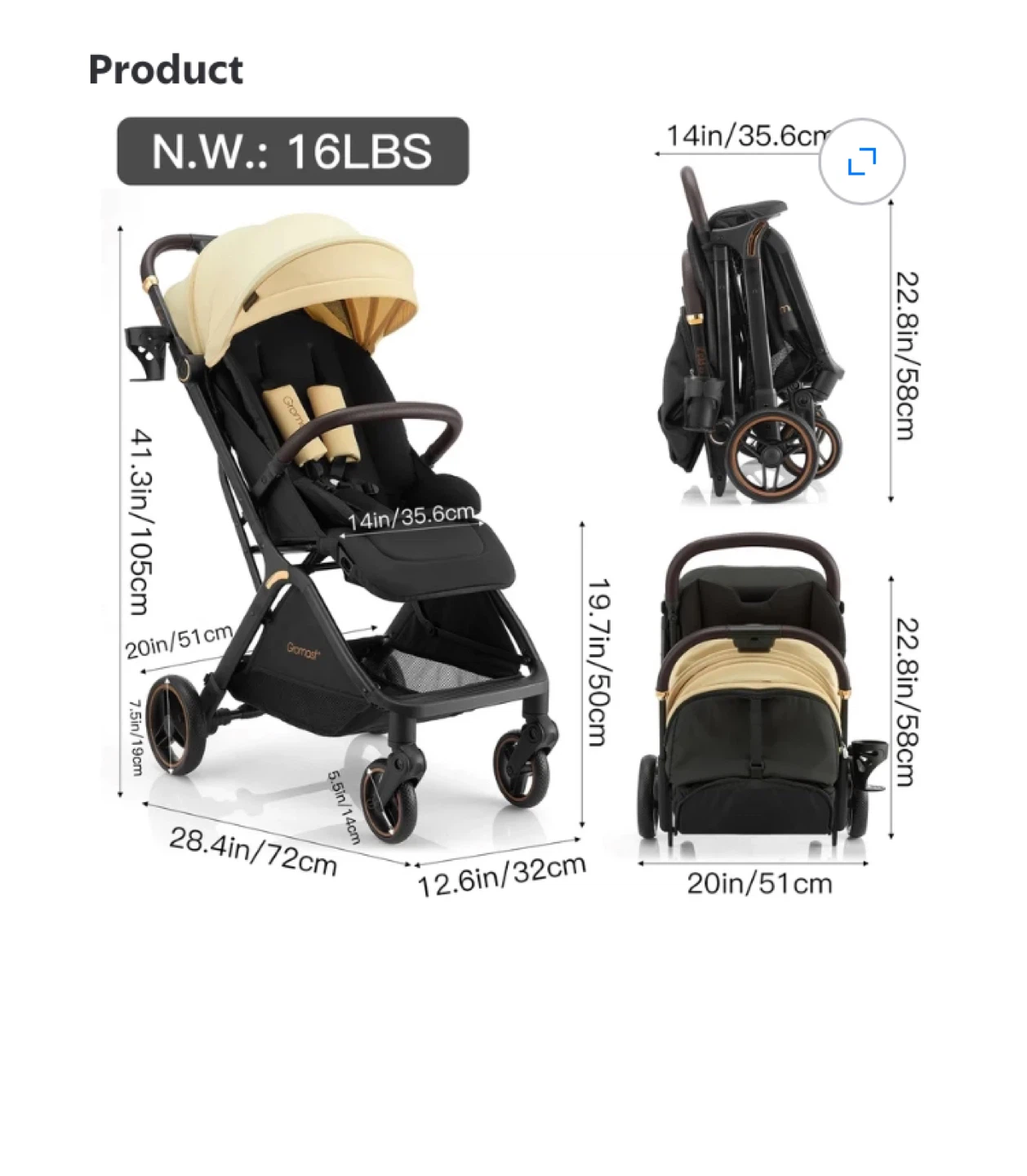 Gromast Auto Fold Baby Stroller - photo 2