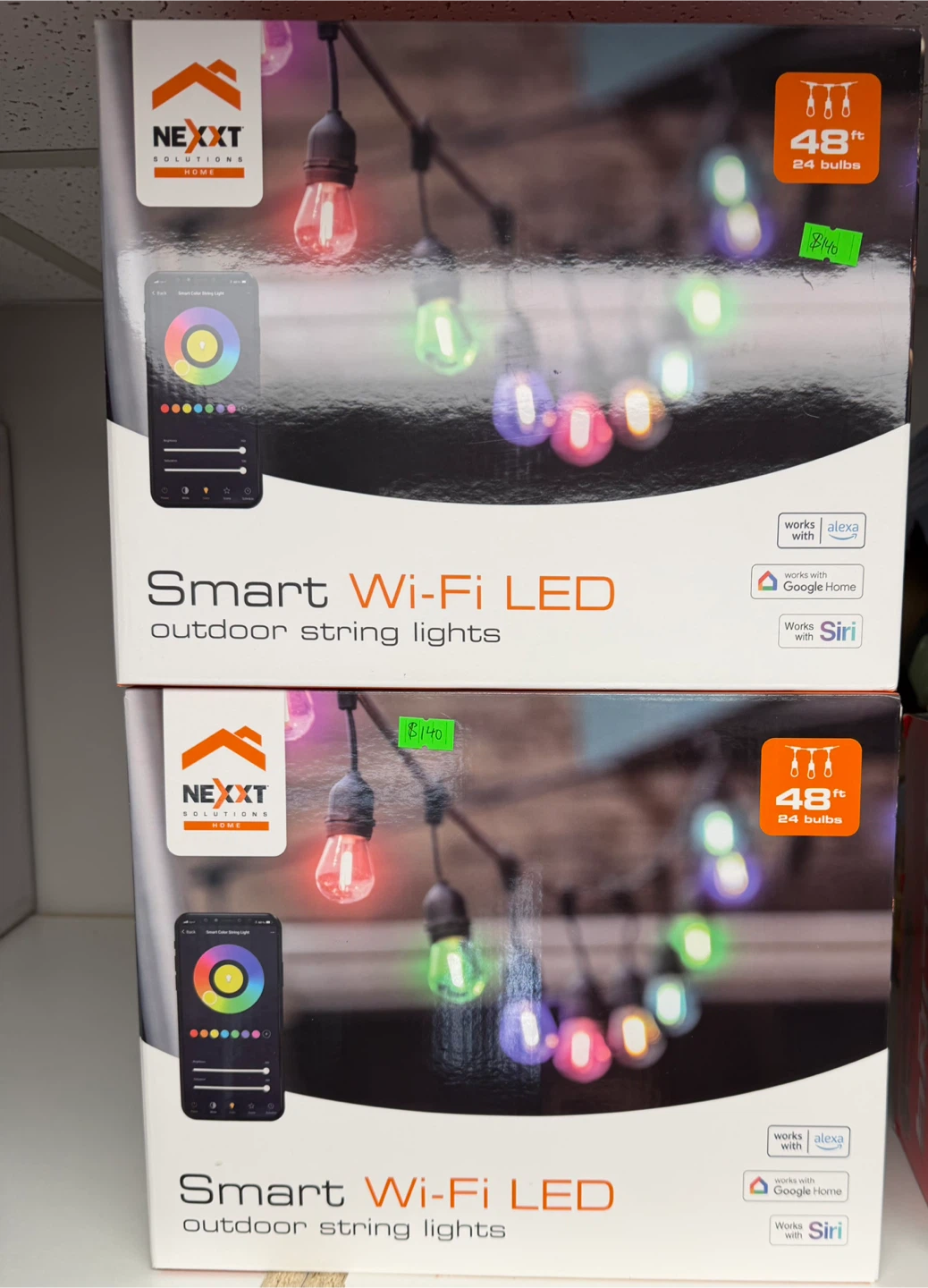 Nexxt Solutions Smart Wi-Fi LED Outdoor String Lights