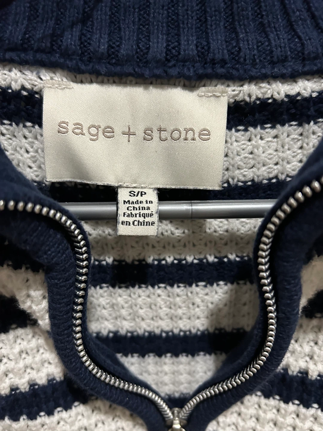 Sage + Stone Striped Collared Sweater - photo 3
