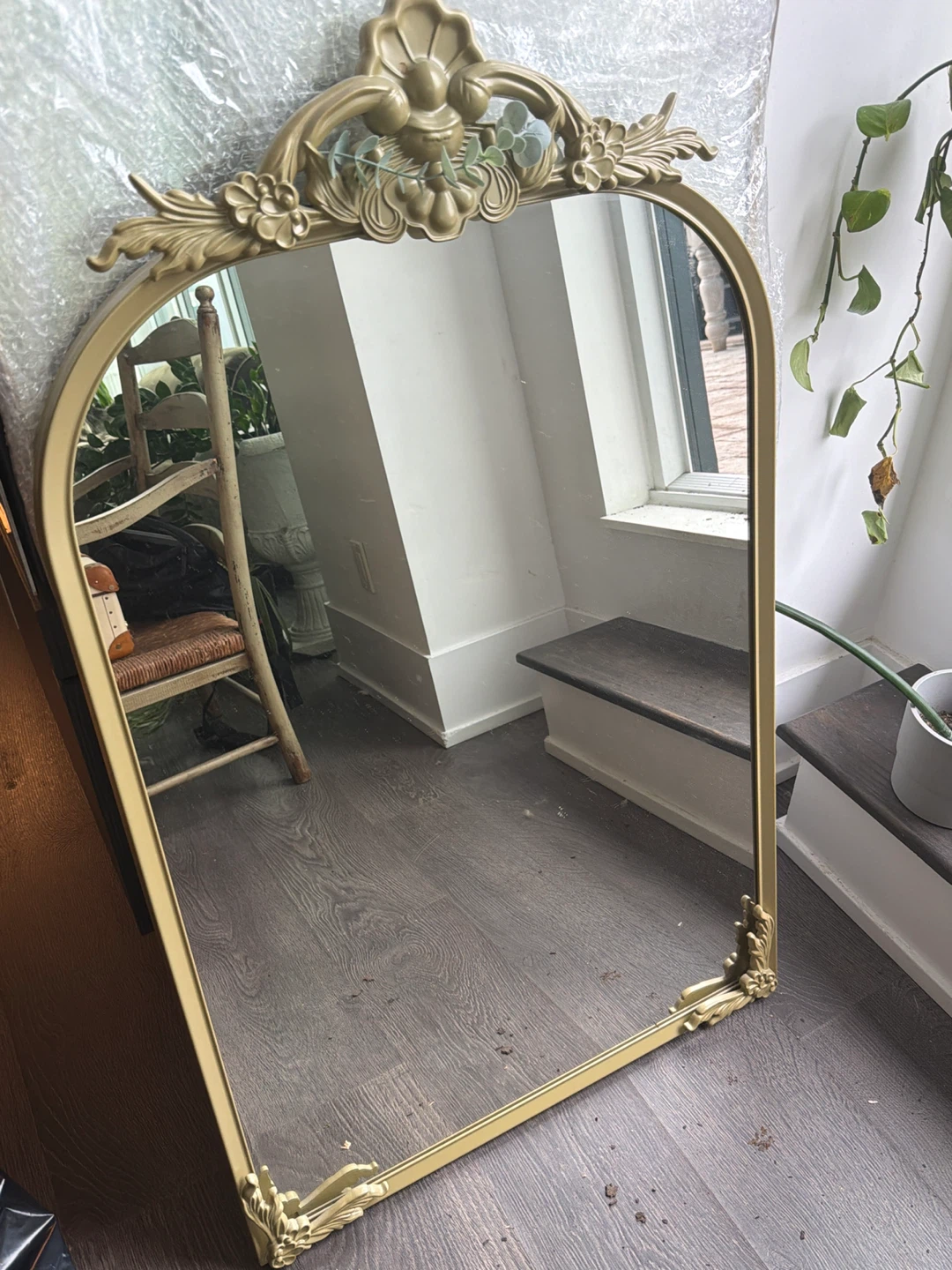 IKEA MÅLERÅS Gold Ornate Arch Mirror – Discontinued