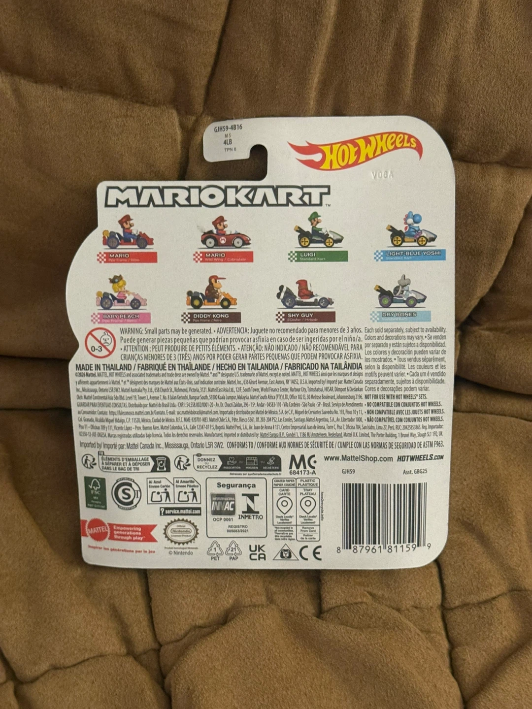 Hot Wheels Mario Kart Dry Bones Standard Kart - photo 2