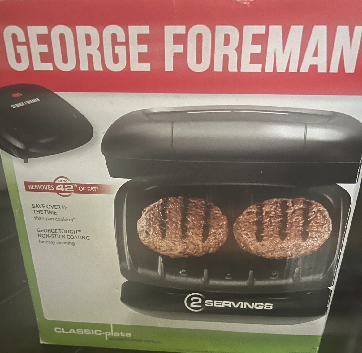 George Foreman 2-Serving Electric Grill - photo 3