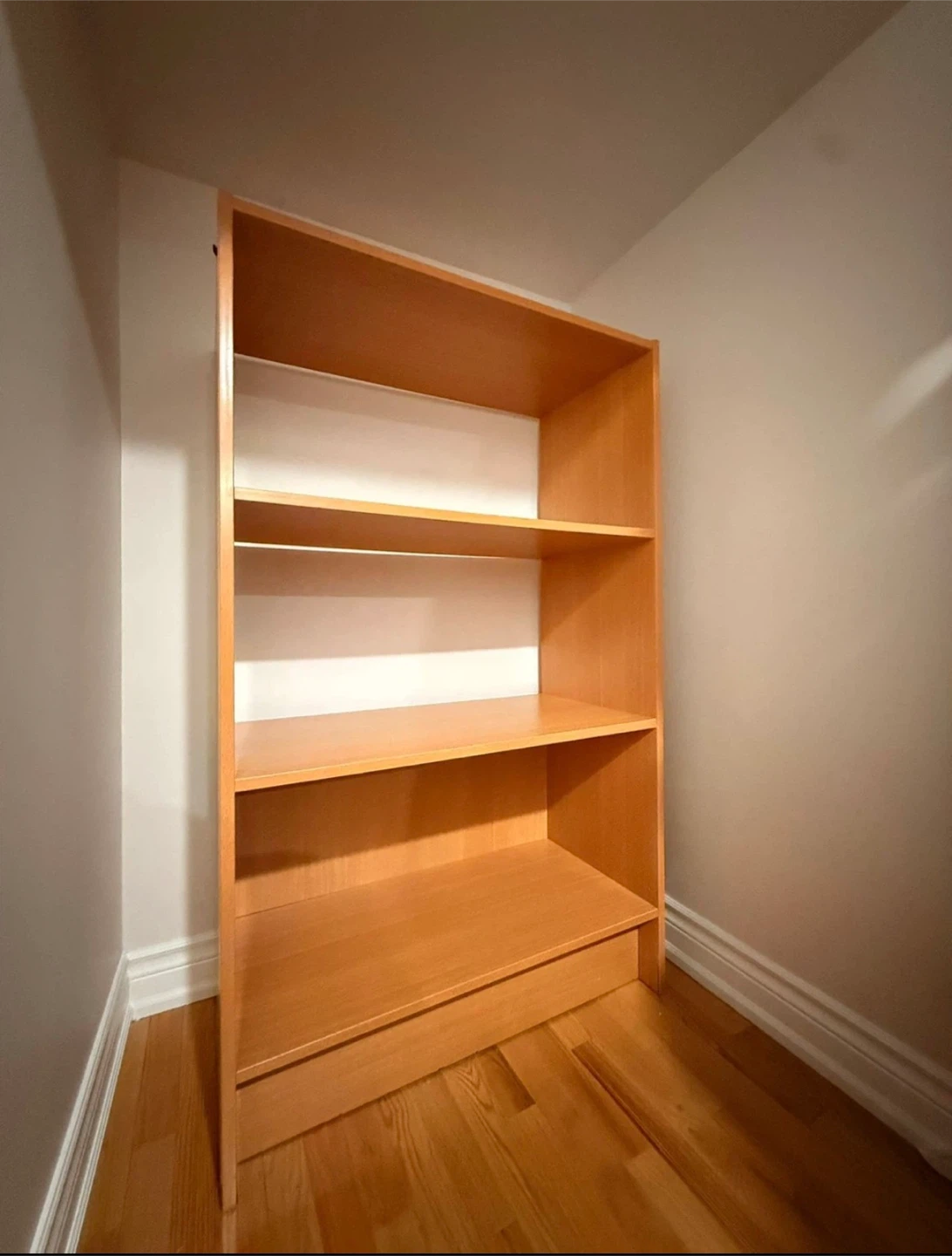 Light Wood 3-Shelf Bookcase
