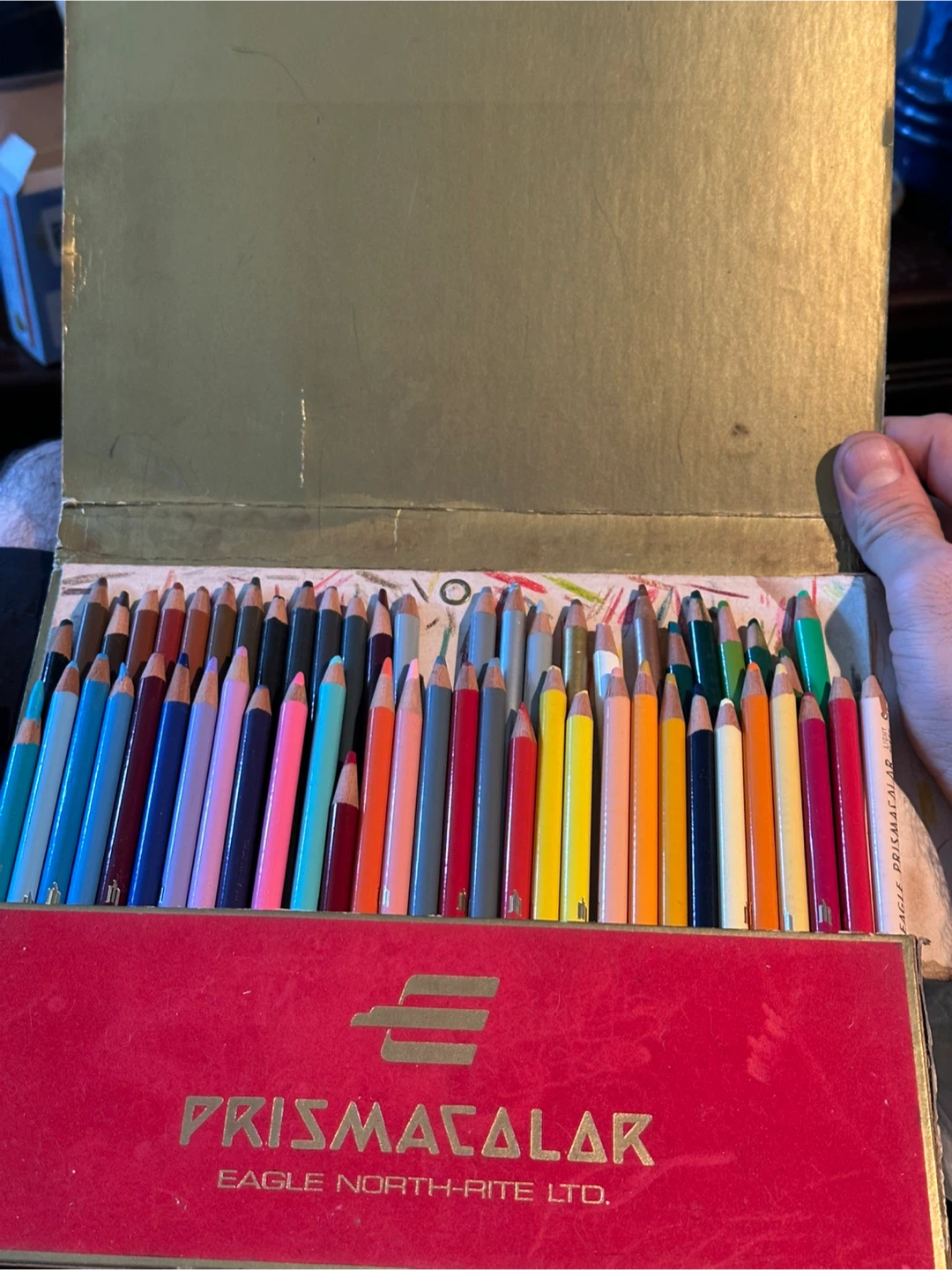 Vintage Used Prismacolor Art Set 56/60 Pencil Crayon Set - photo 3