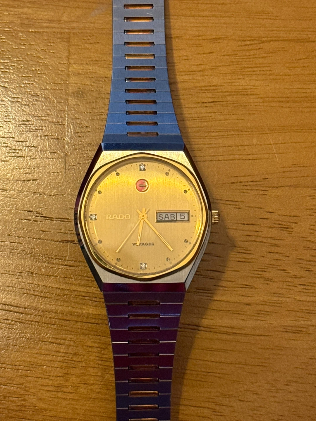 Rado Voyager Automatic Diamond Dial/Gold Bezel 1967 - photo 2