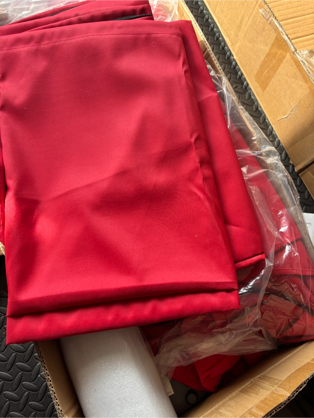 Red Cantilever Patio Umbrella 10 by 10 - photo 3