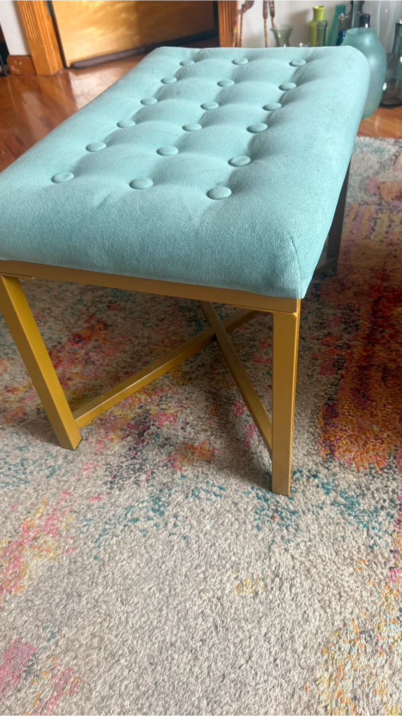 Turquoise lounge bench - furniture