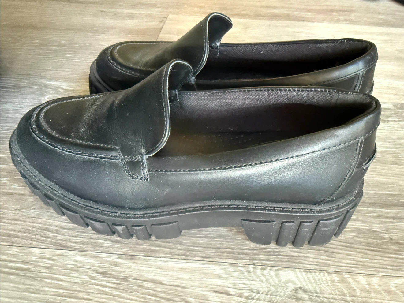 Clarks Page Loafer Black Leather Shoes