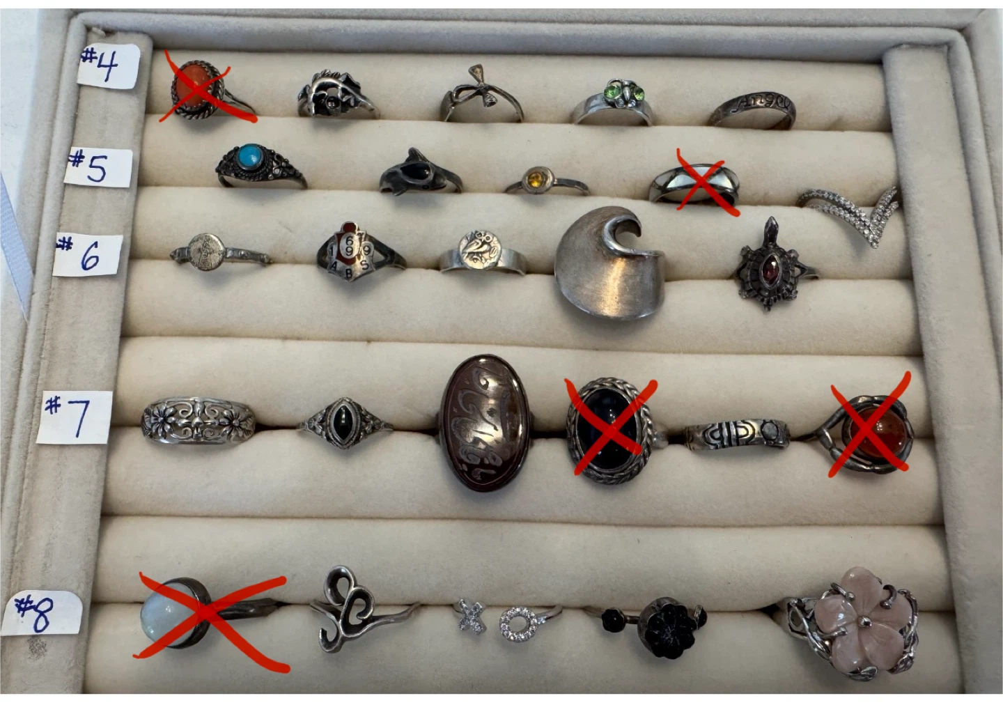 Individual Vintage & Antique Silver Rings For Sale