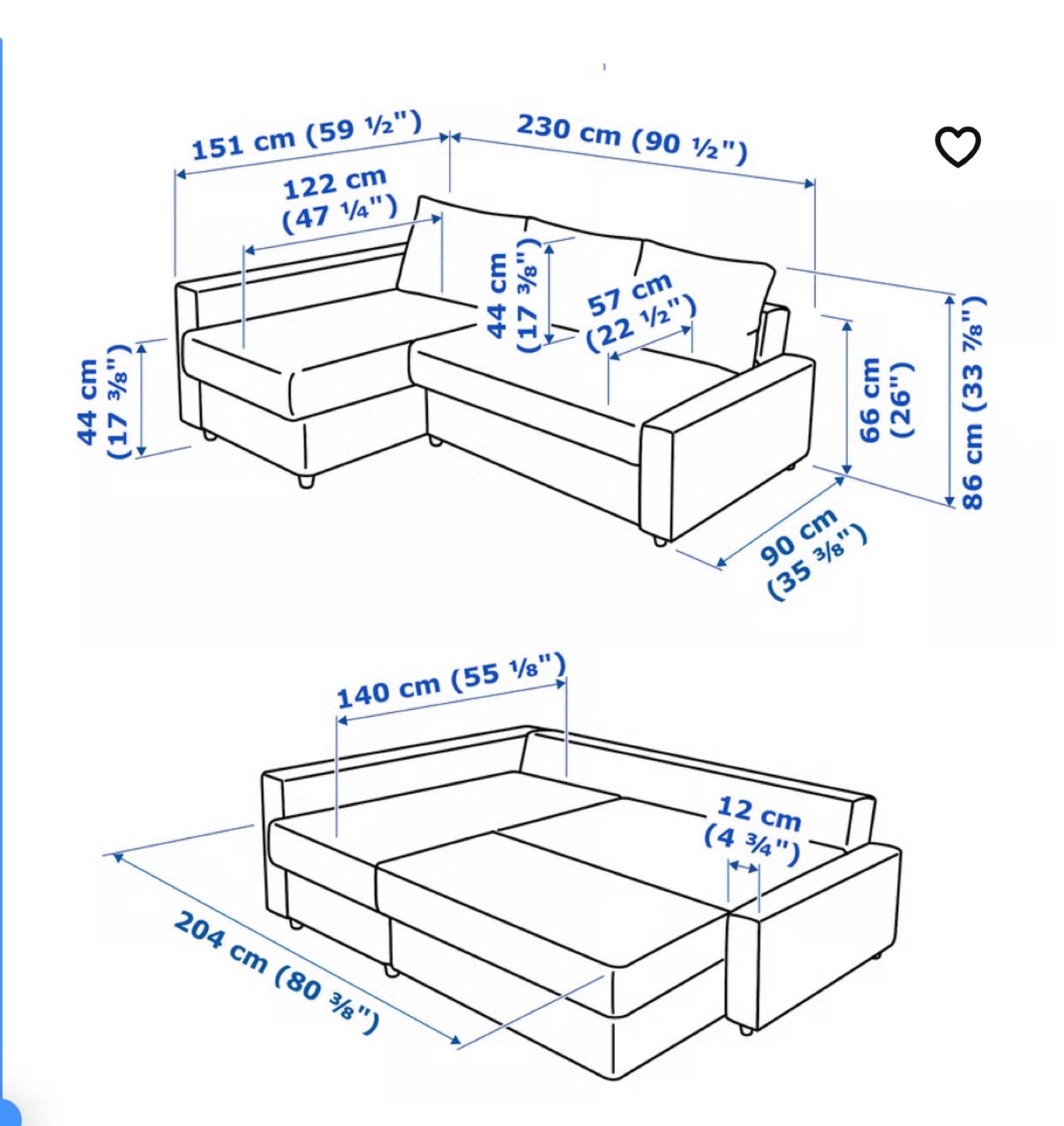 IKEA FRIHETEN Corner Sofa Bed with Storage - Grey - photo 5
