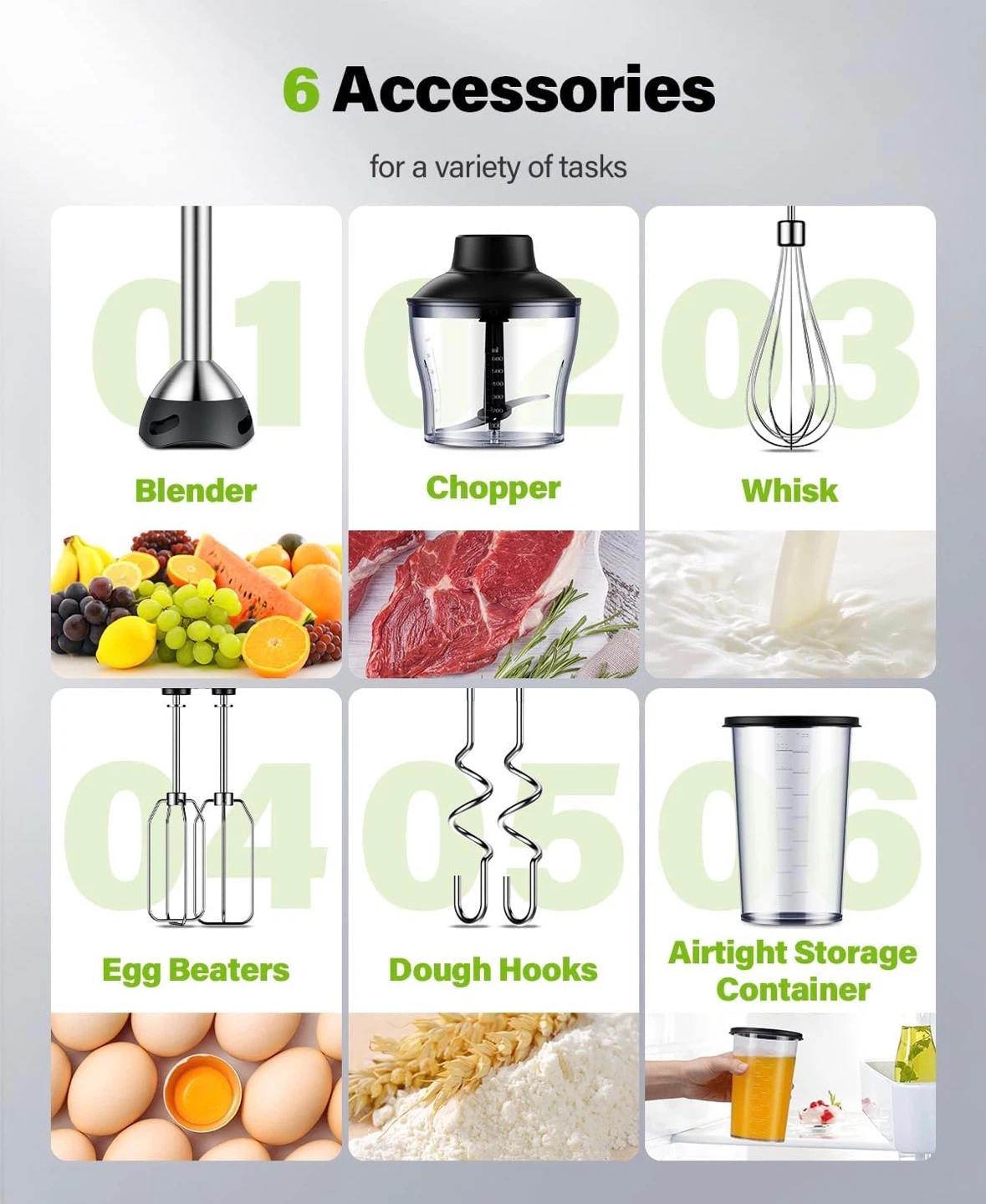 [LAST CHANCE - 3 DAYS LEFT] 6-in-1 Hand Immersion Blender Set - photo 4