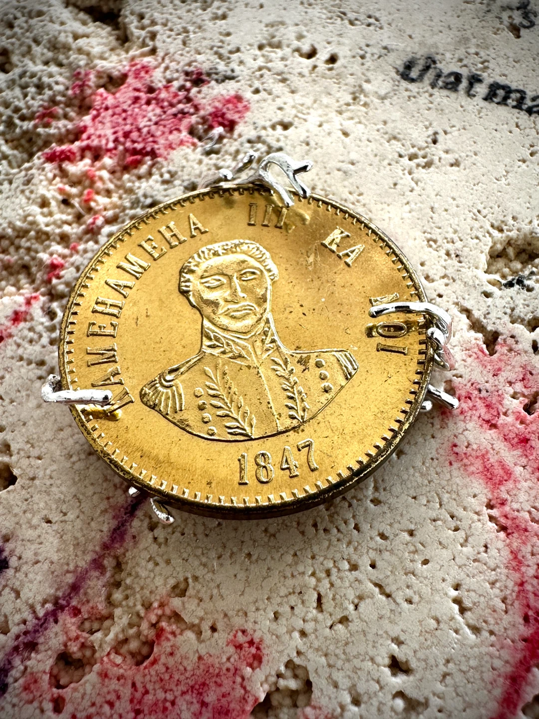 Kamehameha III 1847 Coin Pendant