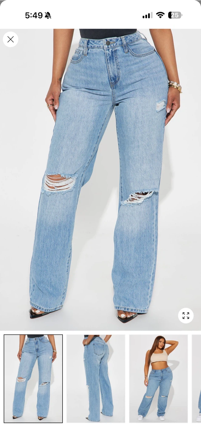 London High Rise Straight Leg Jean