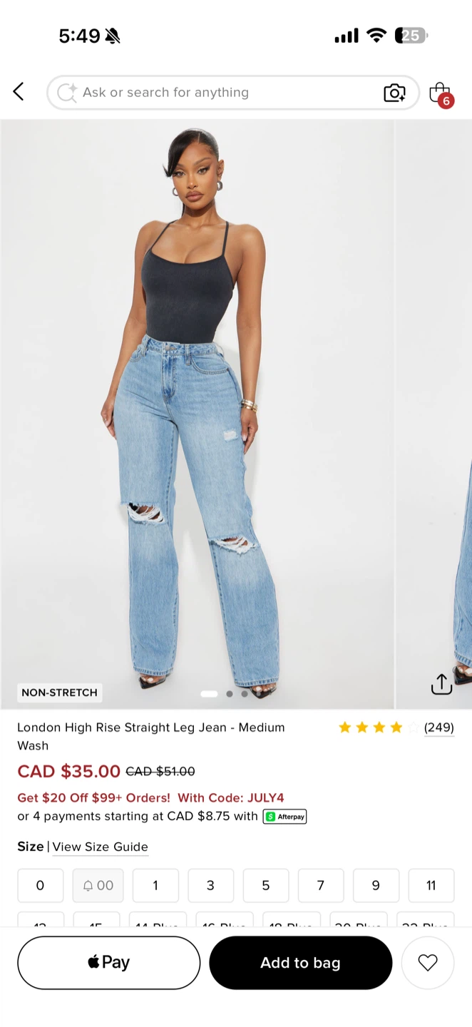 London High Rise Straight Leg Jean - photo 2