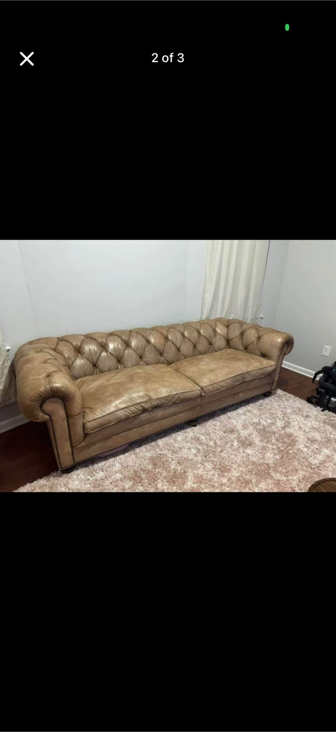 Leather sofa