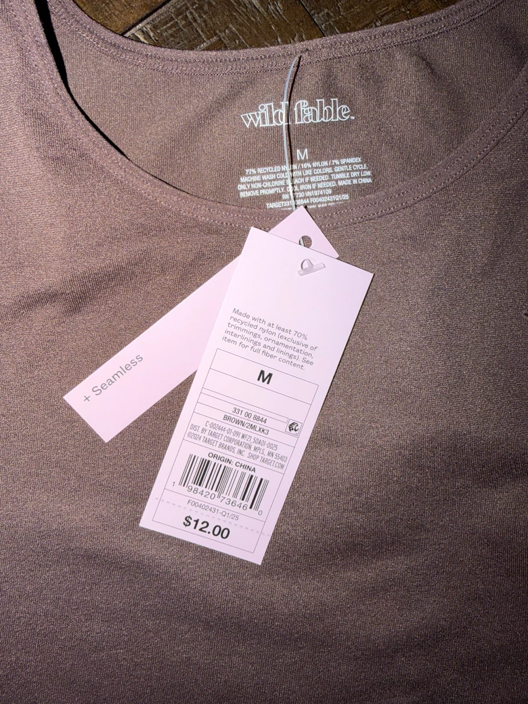 Wild Fable Women's Seamless T-Shirt - Brown, Size M - photo 3