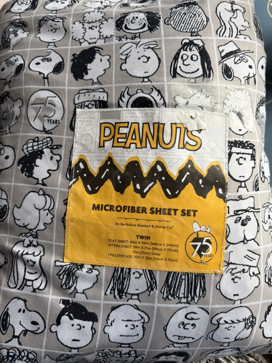 twin size snoopy bed sheets - photo 2