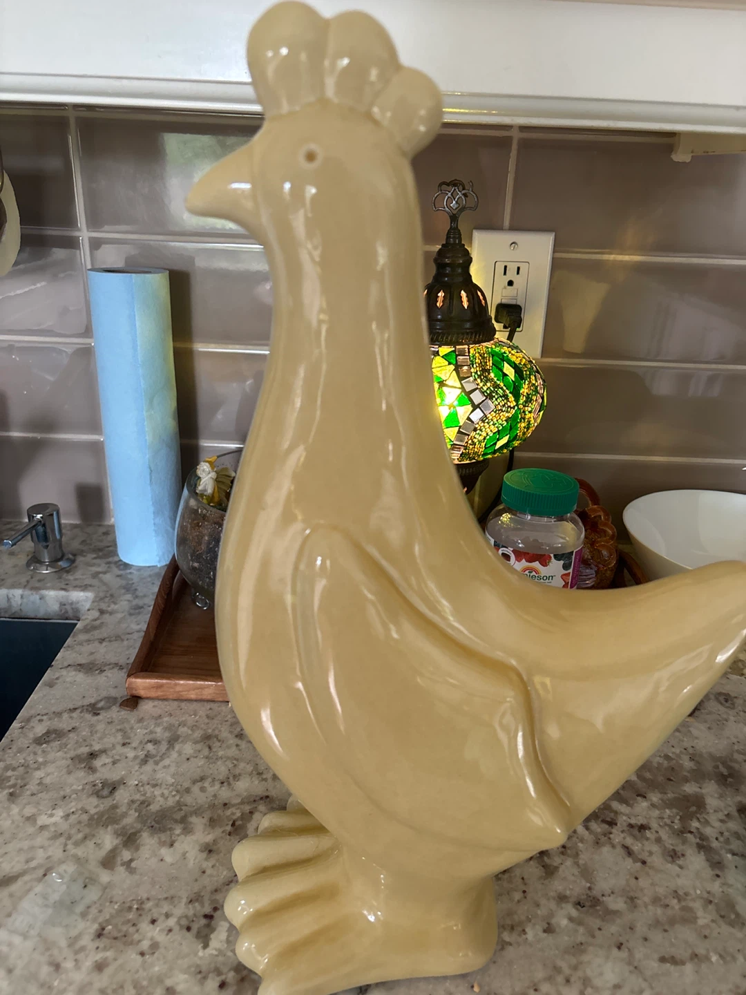 Ceramic Chicken Figurine
