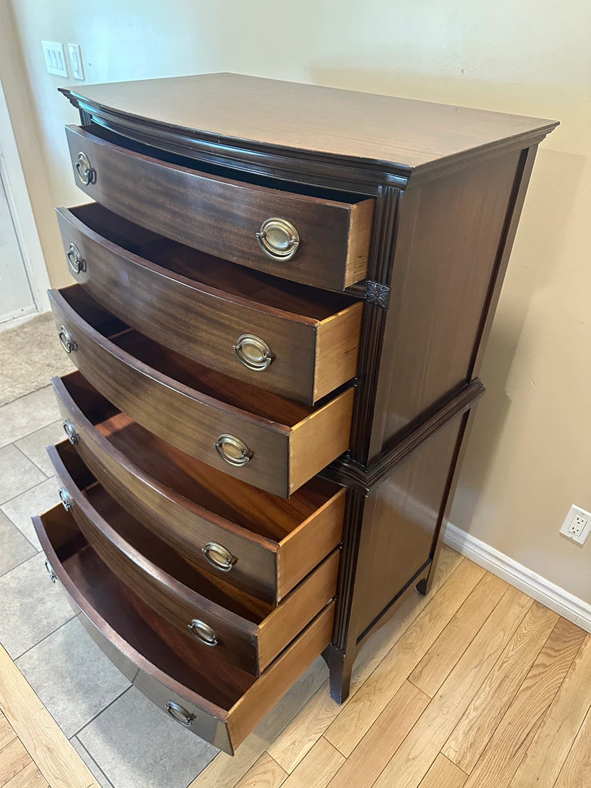 Vintage Solid Wood Mahogany Tall Dresser (CAN DELIVER) - photo 3