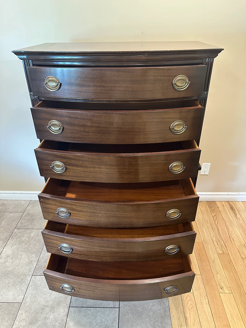 Vintage Solid Wood Mahogany Tall Dresser (CAN DELIVER) - photo 4