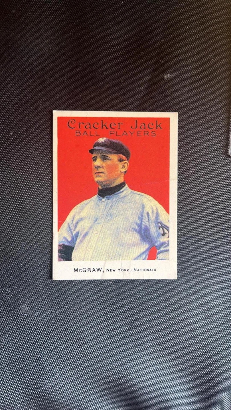 Cracker Jack Baseball Card - McGraw #69