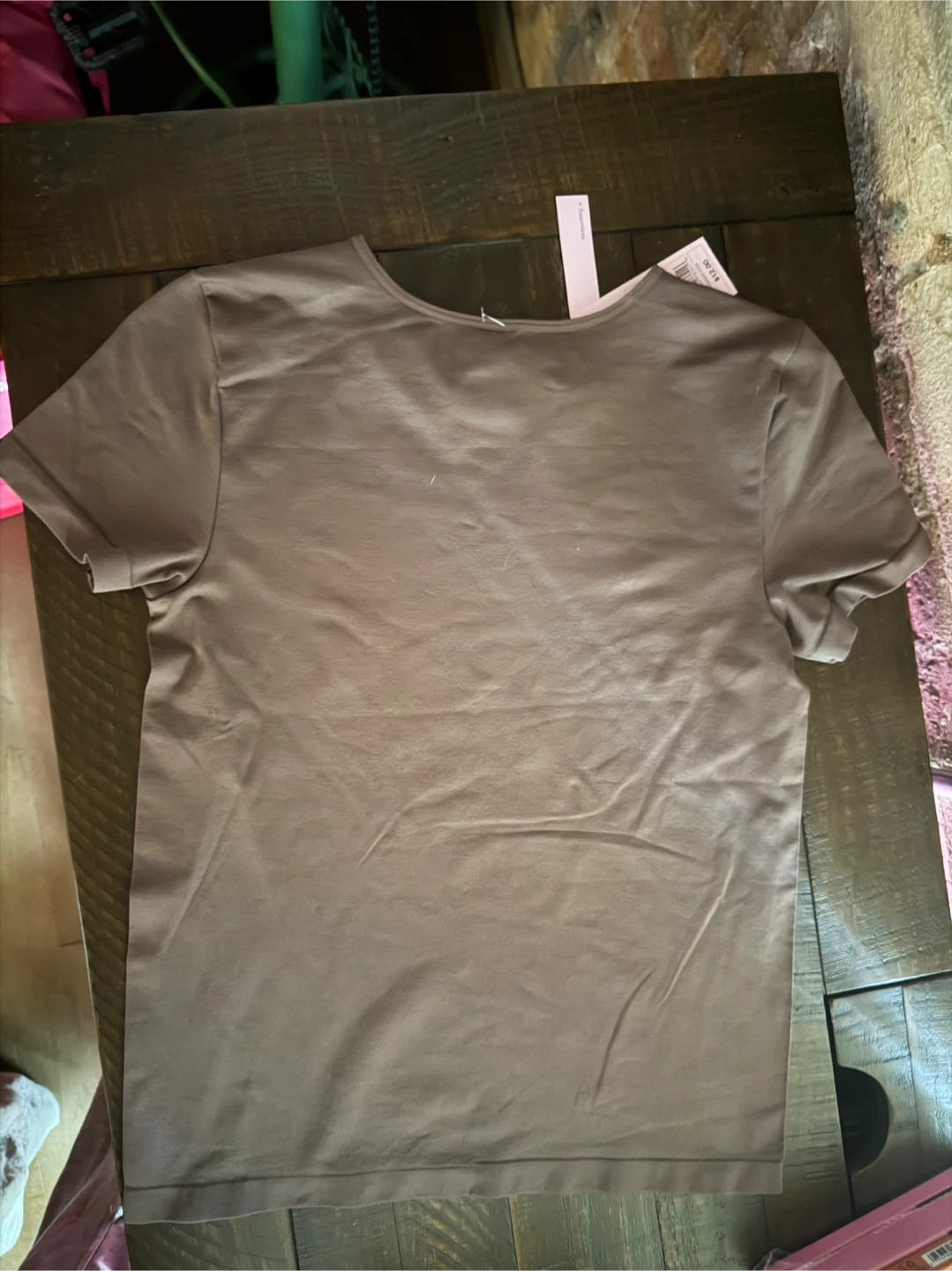 Wild Fable Women's Crew Neck T-Shirt - Brown - Size L - photo 2