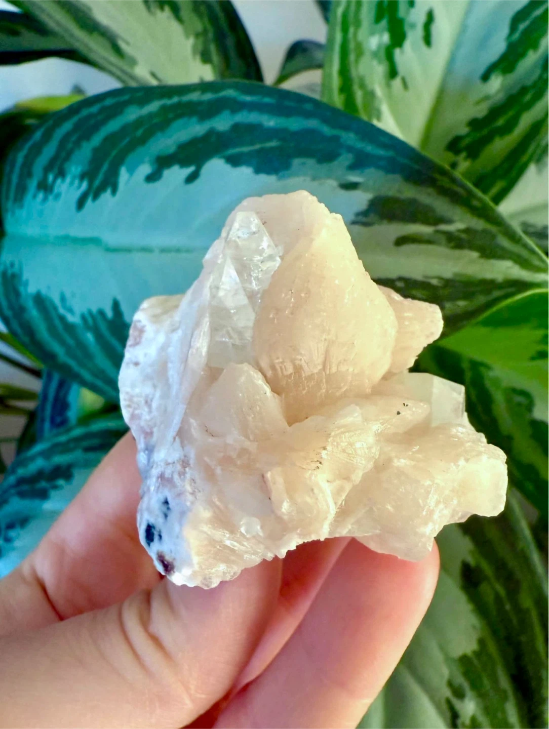 Apophylite With Quartz Crystal Cluster - photo 5