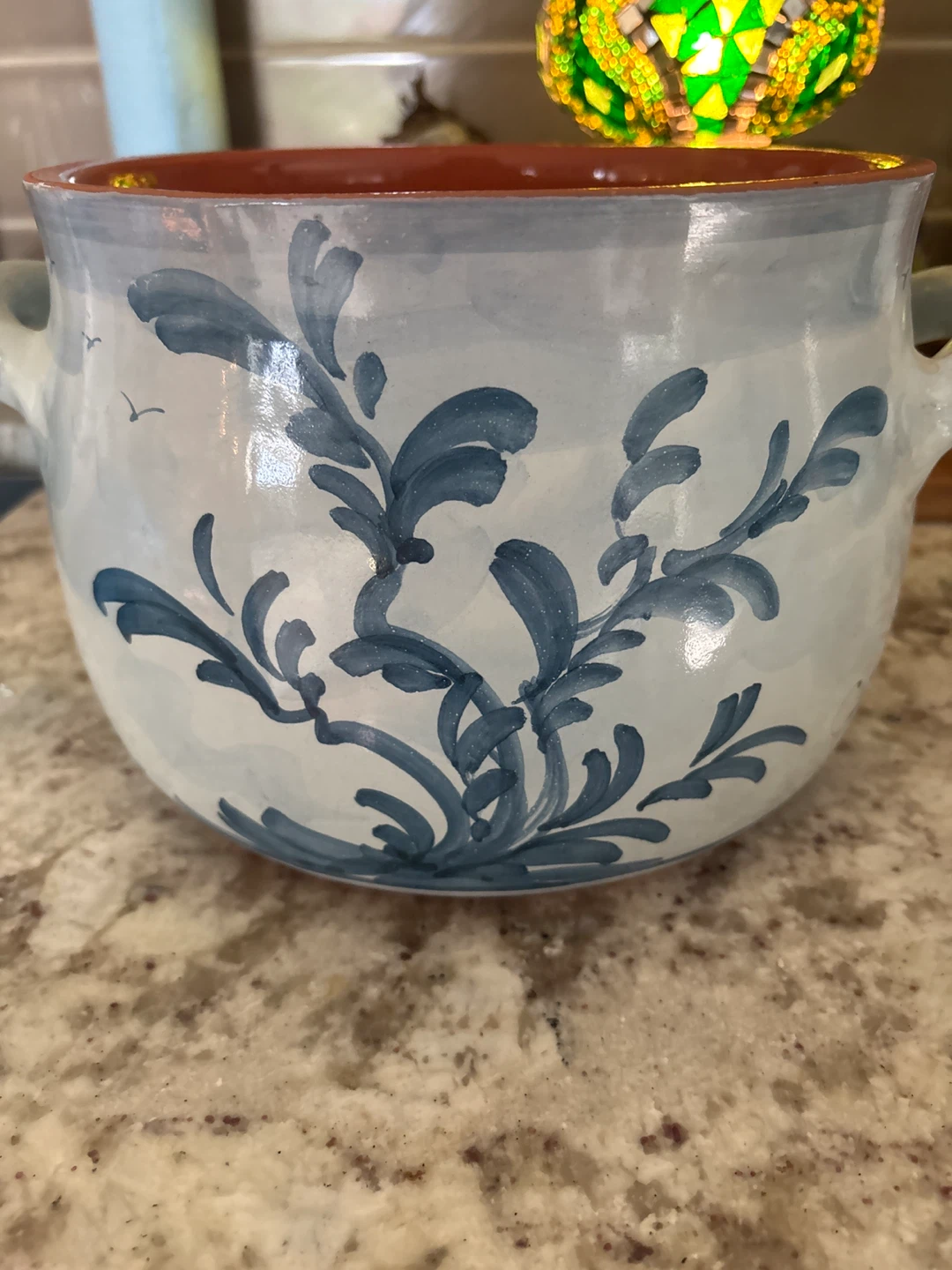 Hand Painted Ceramic Pot Albissola Italy - photo 4