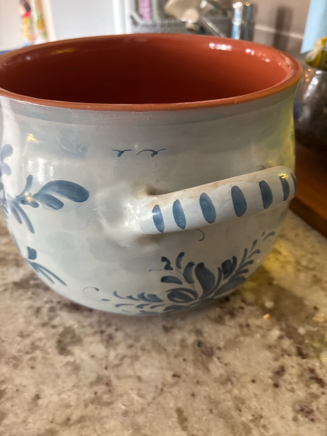 Hand Painted Ceramic Pot Albissola Italy - photo 5