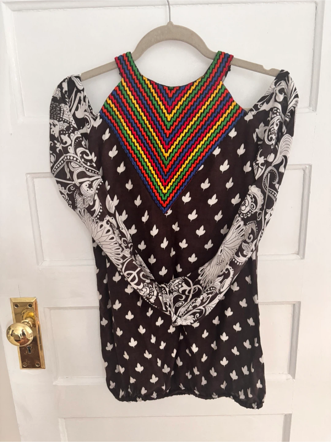 Global Desi Cold Shoulder Blouse