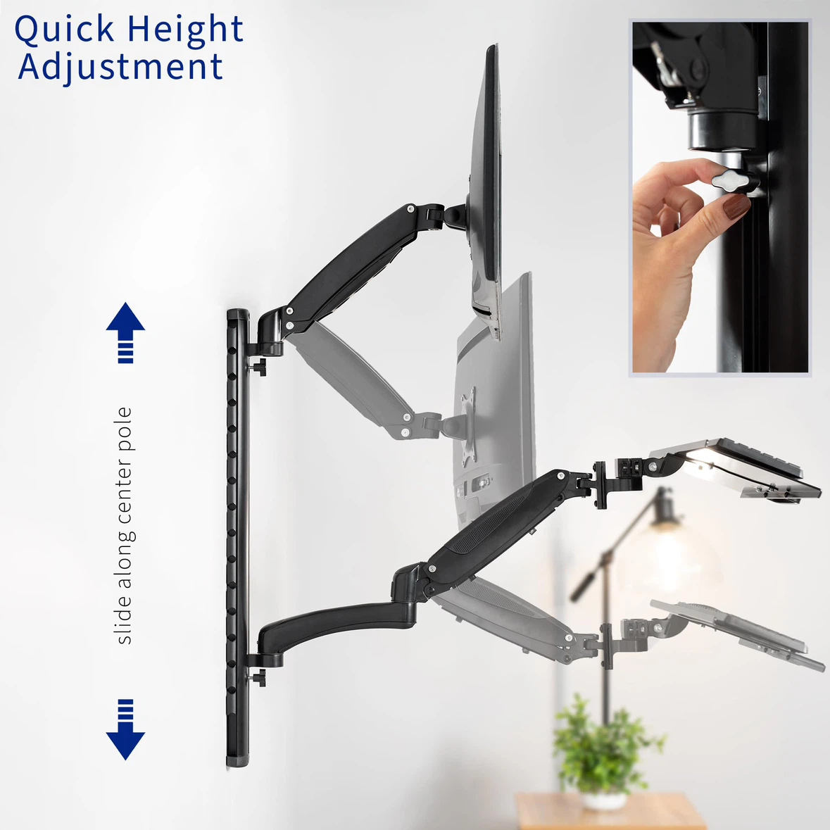 Sit-Stand Wall Mount Counterbalance Monitor - photo 5