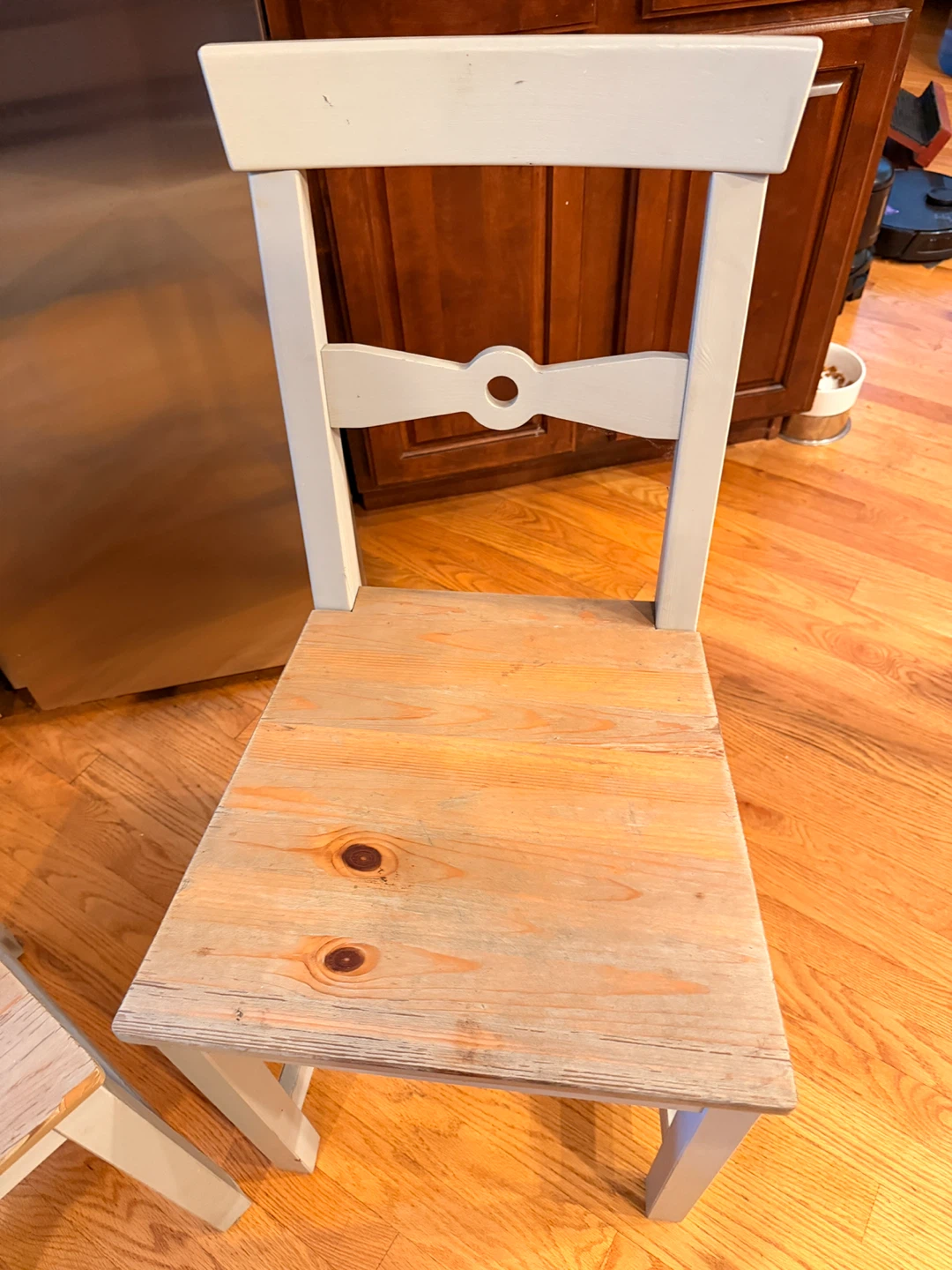 Wooden Dining Chair 2for$15 - photo 3