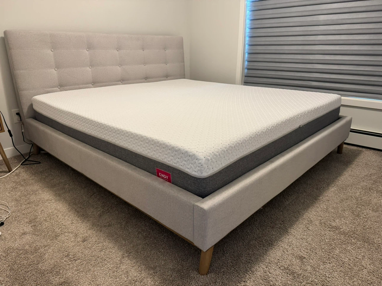 Endy King Mattress with Structube Carme King Bed Frame