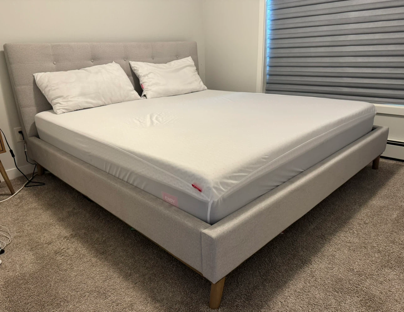 Endy King Mattress with Structube Carme King Bed Frame - photo 2