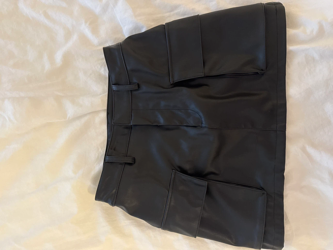 YaYa & Co. Black Faux Leather Mini Skirt