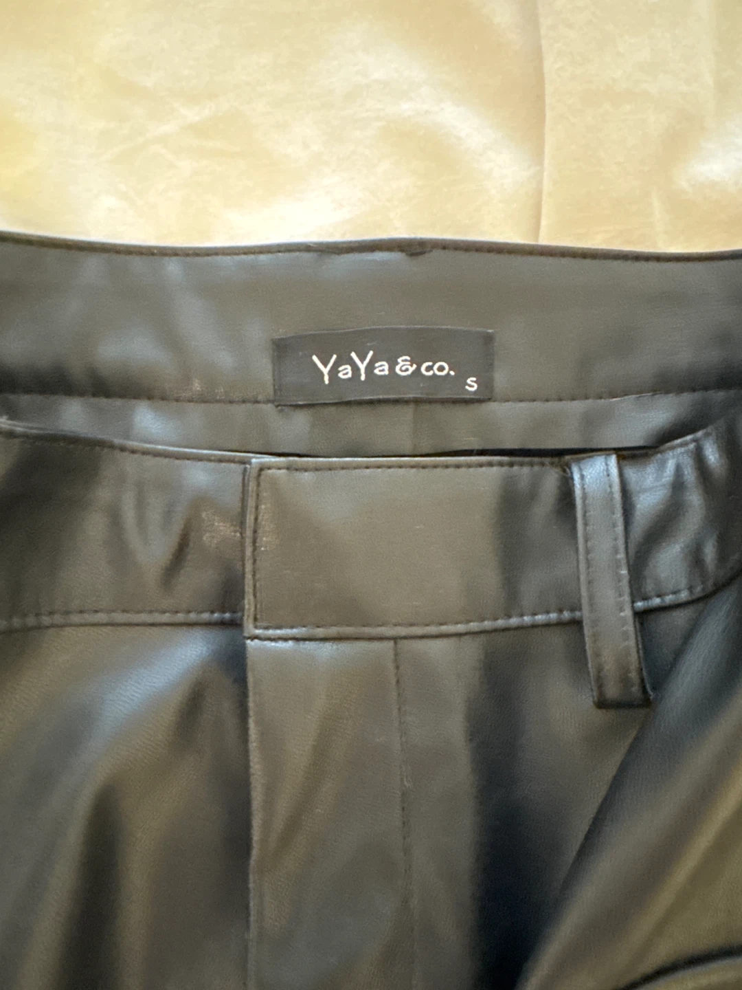 YaYa & Co. Black Faux Leather Mini Skirt - photo 2