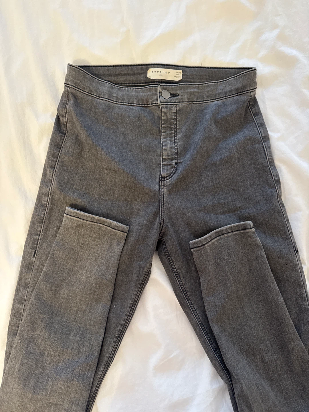 TOPSHOP Joni Grey Skinny Jeans