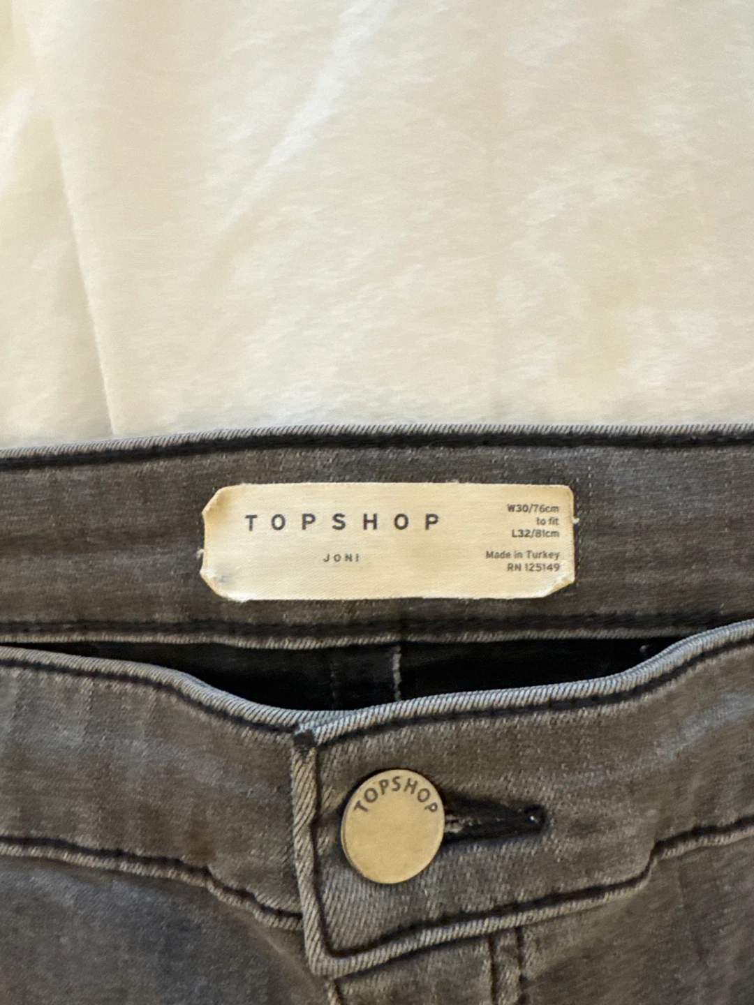 TOPSHOP Joni Grey Skinny Jeans - photo 2