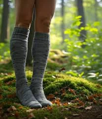 ⚽ Grey Heathered Knee-High Socks - photo 2