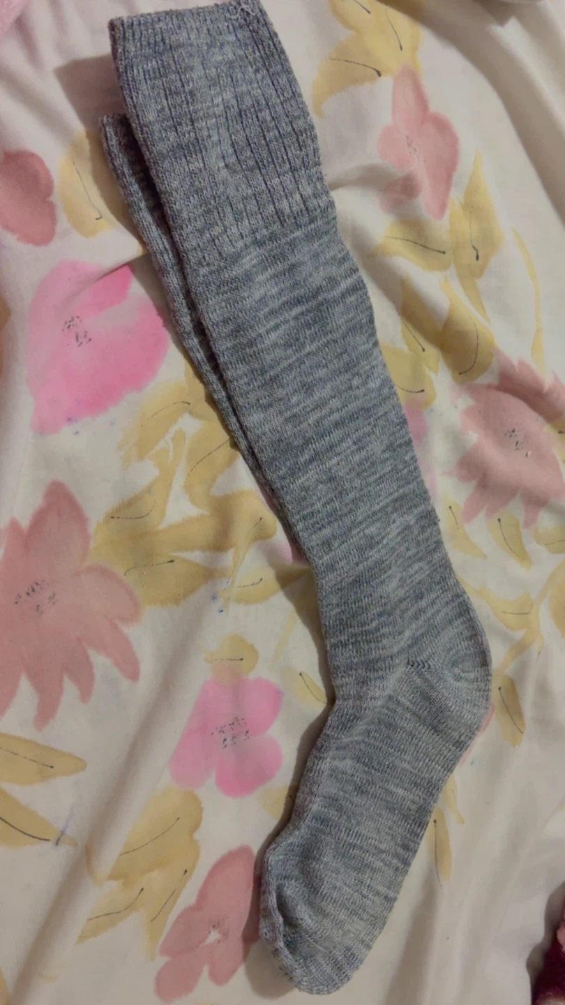 ⚽ Grey Heathered Knee-High Socks - photo 4